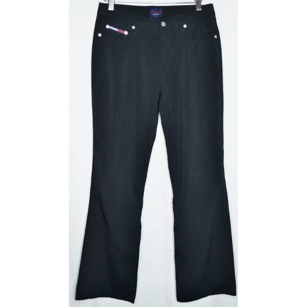 Vintage 90s Tommy Jeans Tommy Hilfiger Pants Trousers Black Size 5